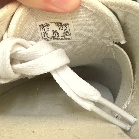 Vans White Snakeskin Embossed Low Sneakers Women’s 10 - Picture 6 of 6